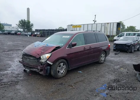 2007 Honda Odyssey Ex-L z USA, uszkodzony, nr VIN 5FNRL38707B453788